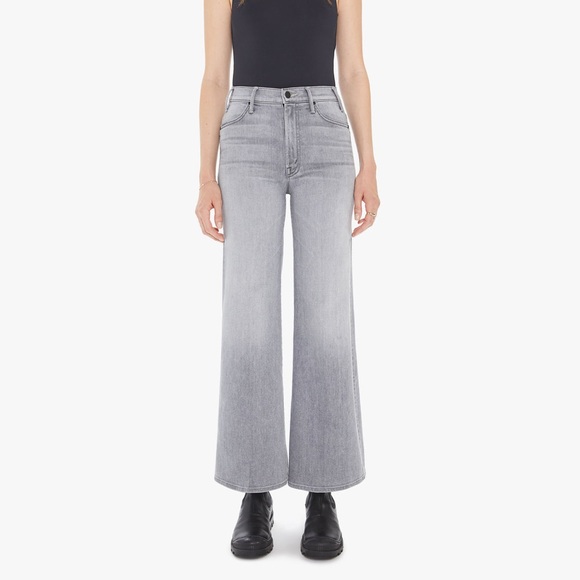 MOTHER Denim - MOTHER wide leg, high waist, faded grey jeans - 27